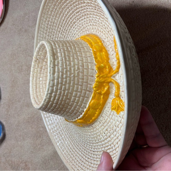 Vintage 1986 METLOX Chip and Dip Sombrero Ceramic California Pottery - Picture 6 of 8